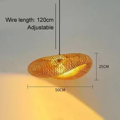 WOVEN DROP – HANDGEFLOCHTENE BAMBUS-PENDELLEUCHTE
