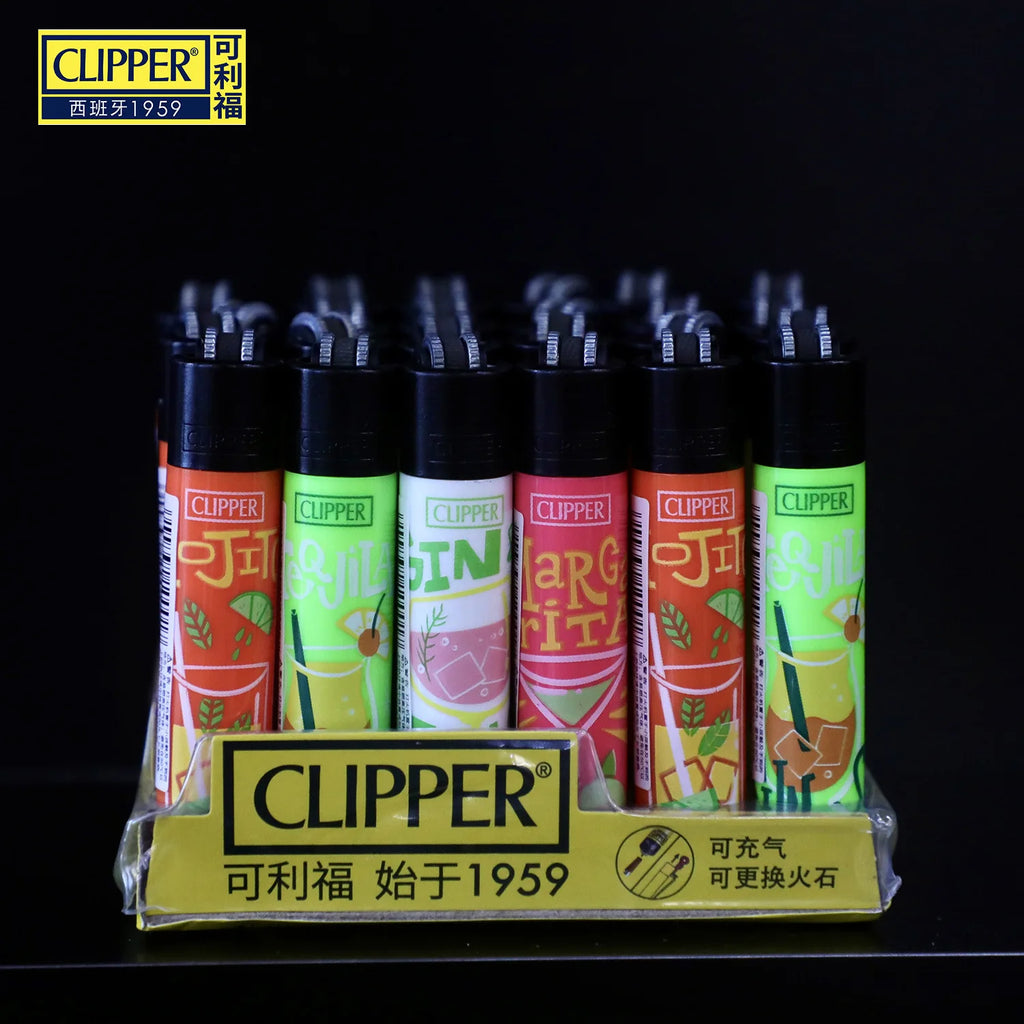 Clipper lighter – Refillable with grinding wheel &amp; design motif