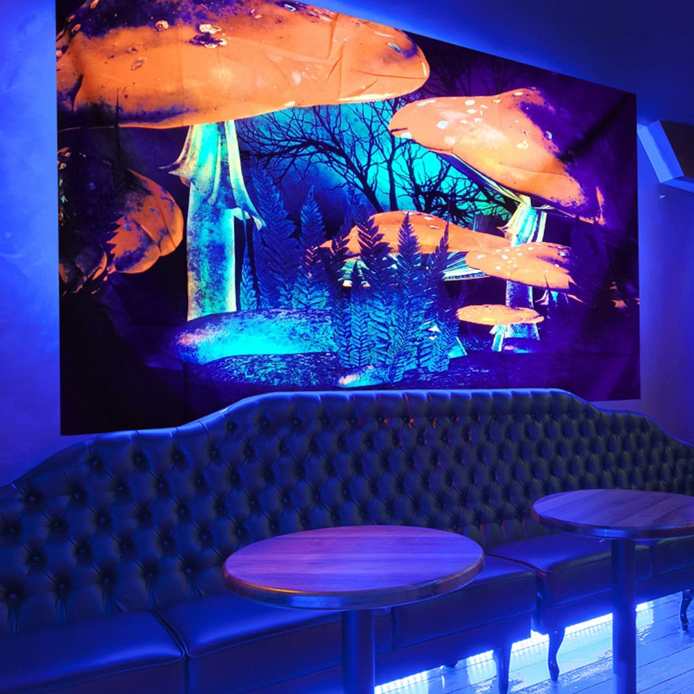 Boho Wall Schwarzlichtposter