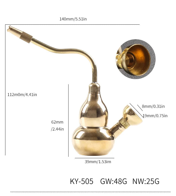Golden Water Filter Pfeife – Retro Komplettset