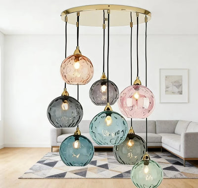 BUBBLE STONE – NORDIC LED-PENDELLEUCHTE AUS GLAS