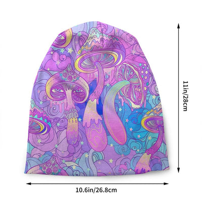 Psychedelic Skull Beanie – Trippy Wintermütze NiZED rave techno