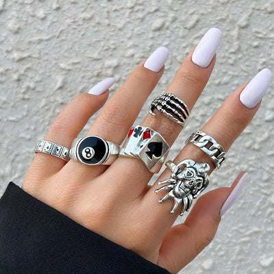 Hiphop Vintage Ringset - Produktbild 3 - NiZED