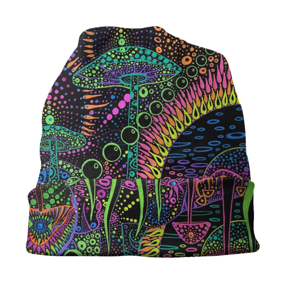 Psychedelic Skull Beanie – Trippy Wintermütze