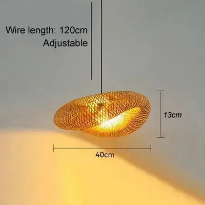 WOVEN DROP – HANDGEFLOCHTENE BAMBUS-PENDELLEUCHTE