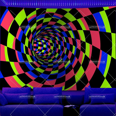 3D Illusion Landscape UV Wandteppich