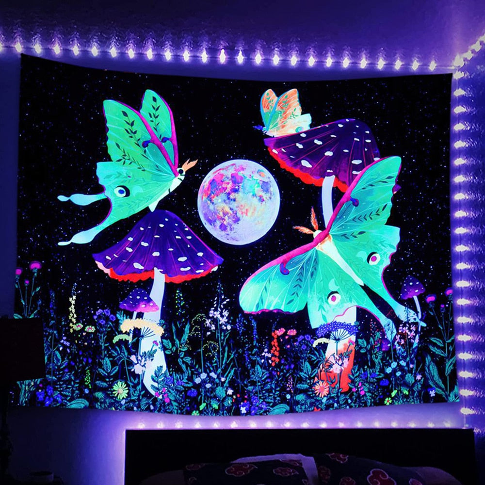 Psychedelic Light Flourescent Schwarzlichtposter