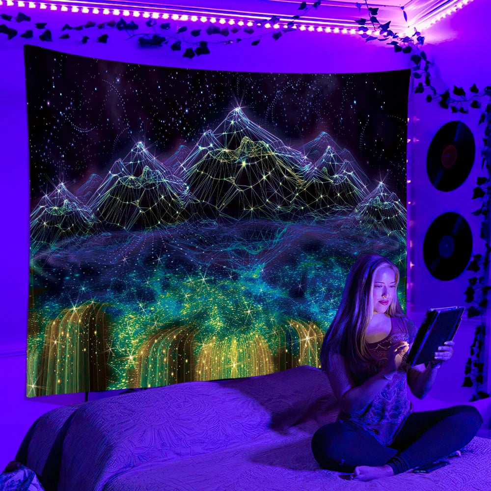 Decoded D Blacklight Poster