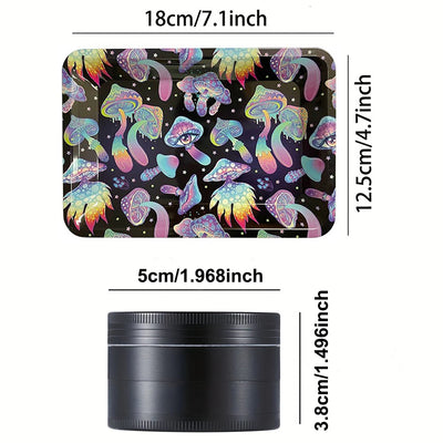 50mm Tabak und Kraeuter Grinder Schwarzlichtposter - Produktbild 4 - NiZED