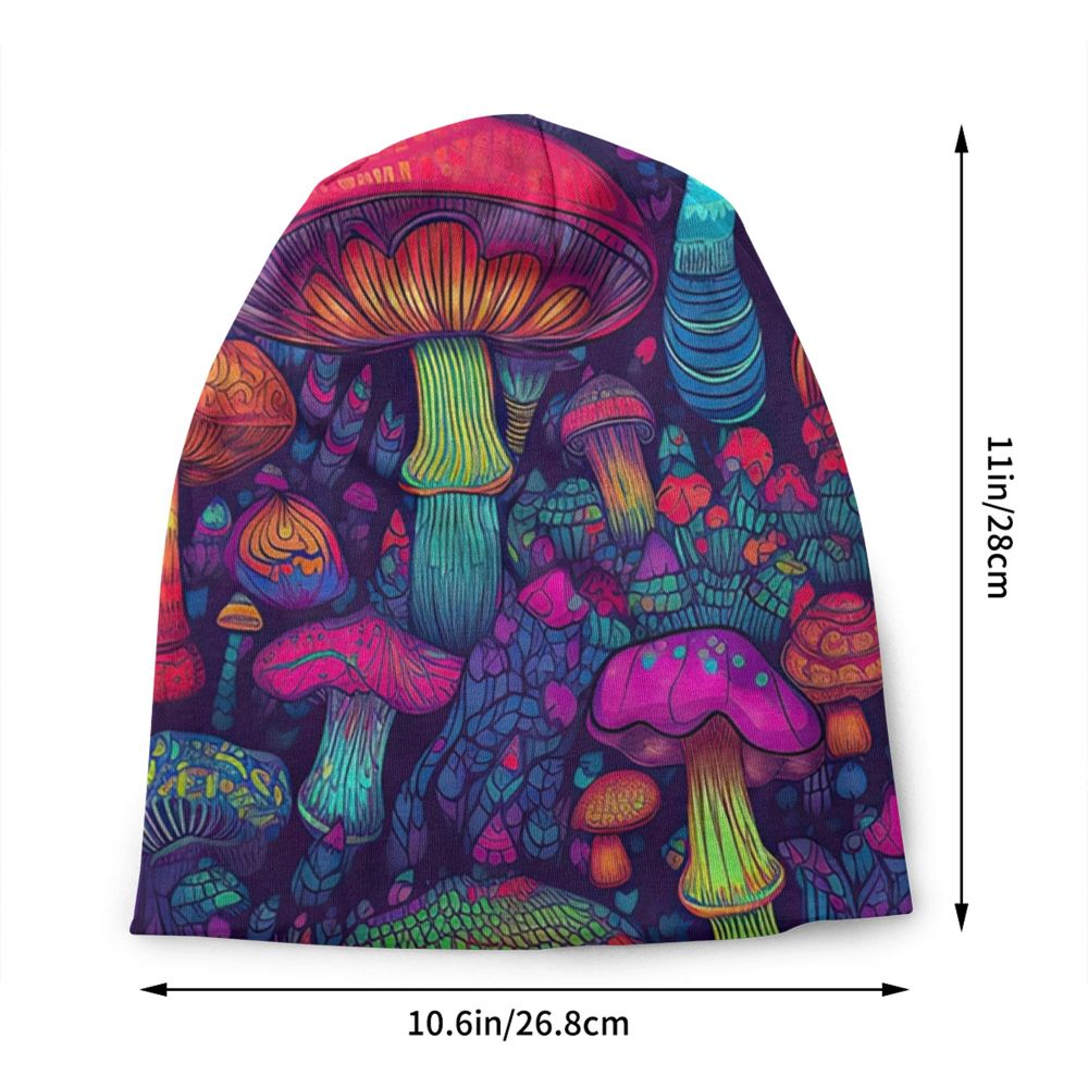Psychedelic Skull Beanie – Trippy Wintermütze