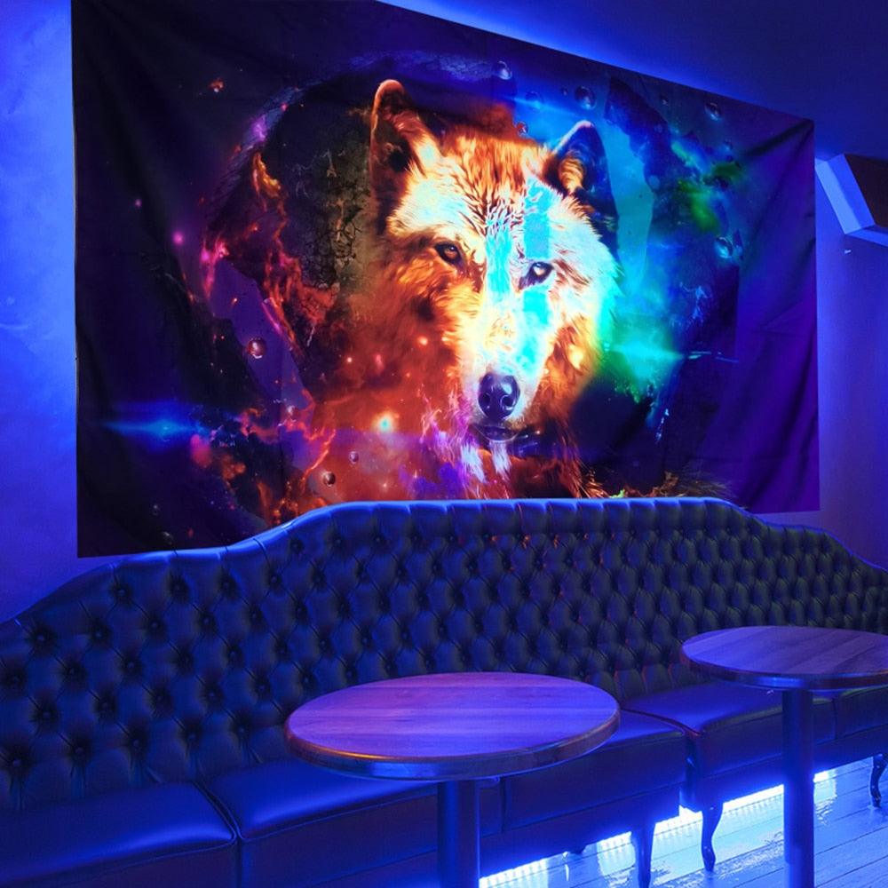 Boho Wall Schwarzlichtposter