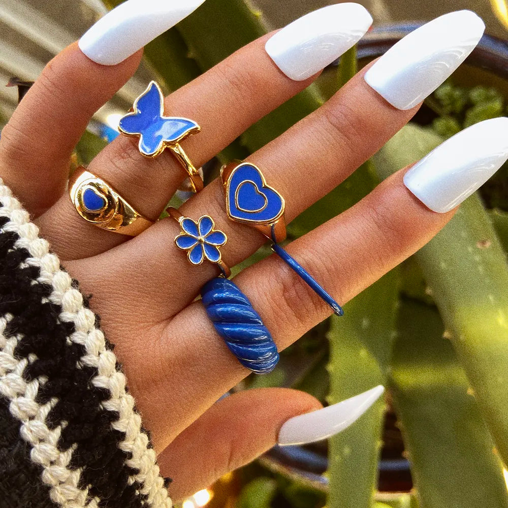 Ringset für Damen 2023 - Bohemian Fashion Schmuck