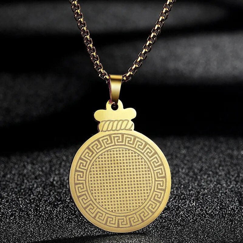 Hamsa Hand Von Fatima Anhänger Halskette - Handgefertigter Jerusalem Schmuck