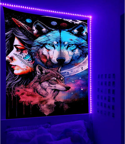 Wildlife Flaming Schwarzlichtposter - Produktbild 11 - NiZED