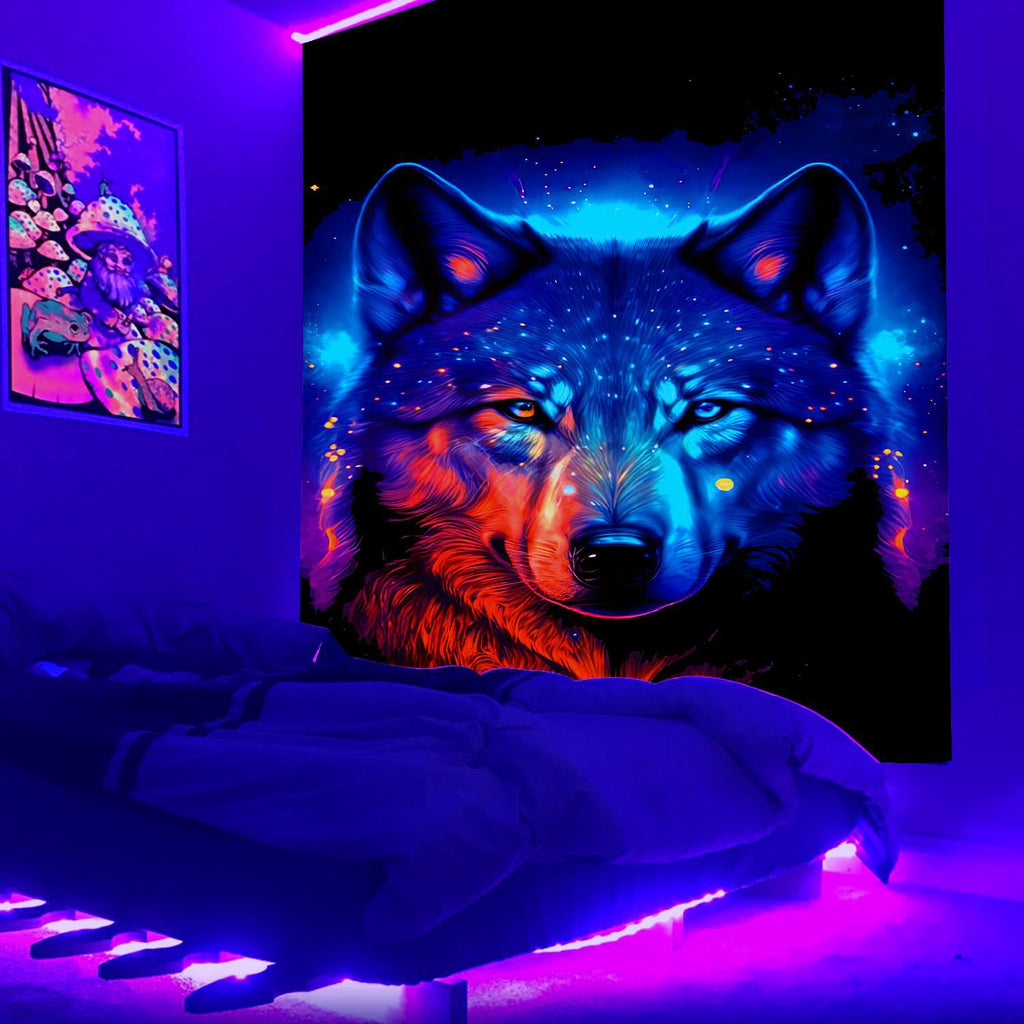 Wildlife flaming Schwarzlichtposter