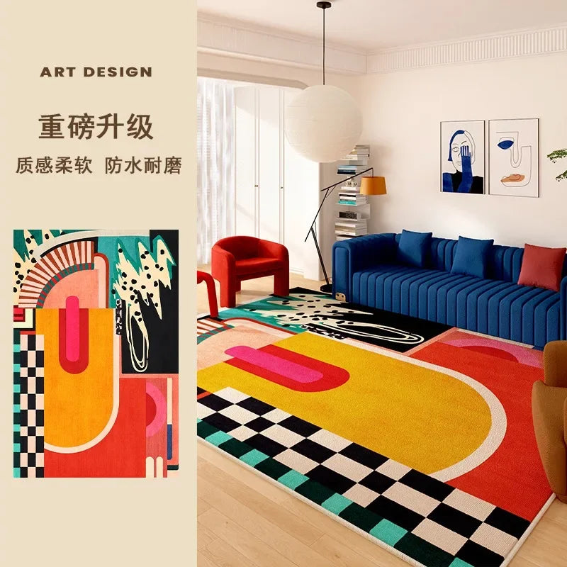 Abstrakter Farb-Teppich – Unregelmäßig & Modern