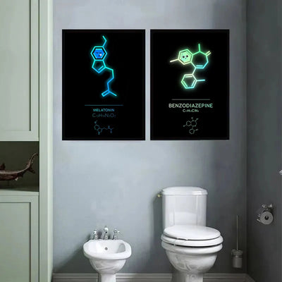 Neon Molecular Poster - Produktbild 3 - NiZED