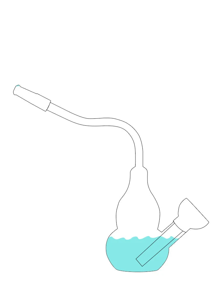 Golden Water Filter Pfeife – Retro Komplettset