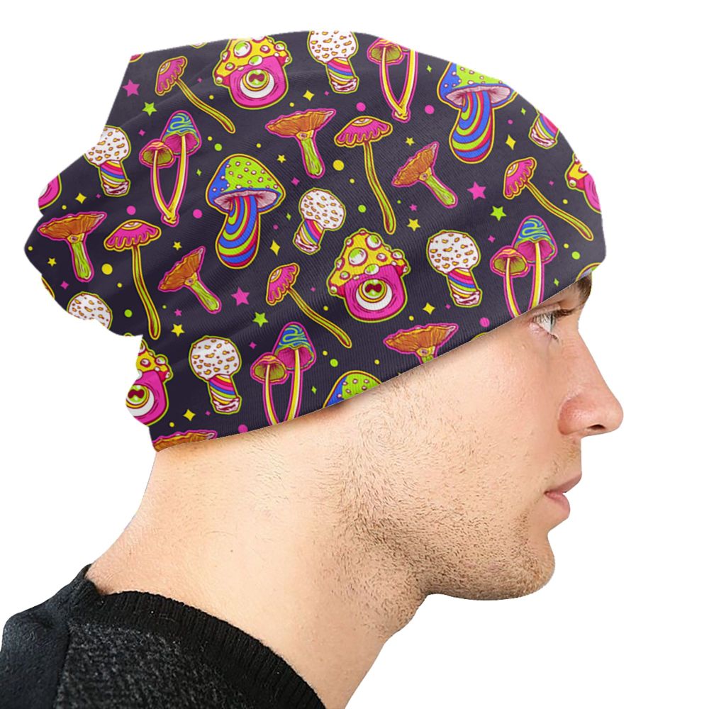 Psychedelic Skull Beanie – Trippy Wintermütze