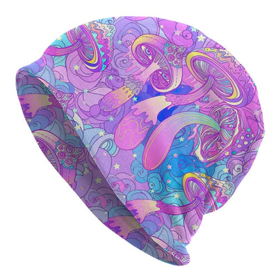 Psychedelic Skull Beanie – Trippy Wintermütze NiZED rave techno