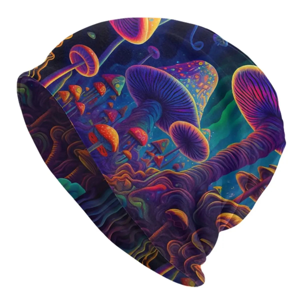 Psychedelic Skull Beanie – Trippy Wintermütze