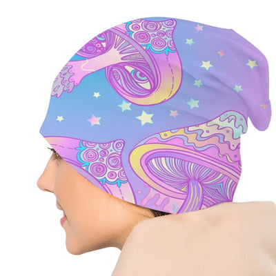 Psychedelic Skull Beanie – Trippy Wintermütze NiZED rave techno