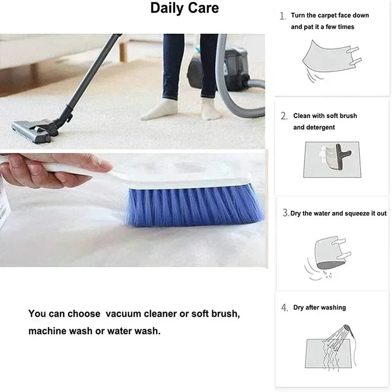 Black geometric abstract rug – living room &amp; bedroom