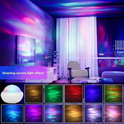 Aurora 360 – RGB-Nordlicht-Projektor mit Fernbedienung