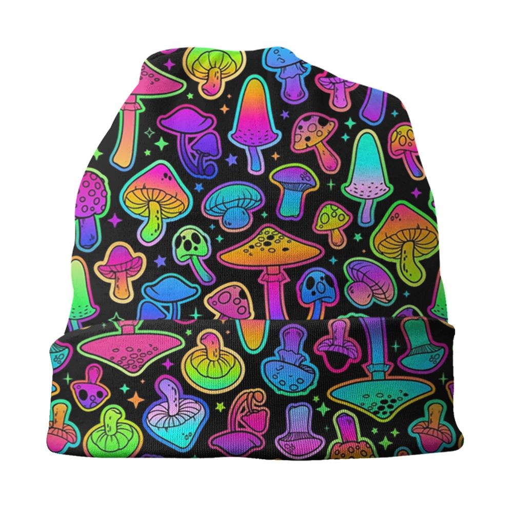 Psychedelic Skull Beanie – Trippy Wintermütze