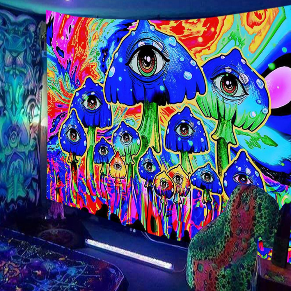 Animals Hippie Psychedelic Schwarzlichtposter