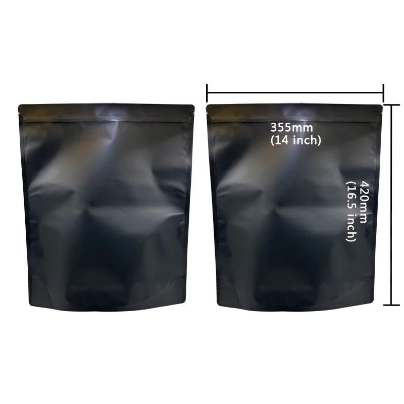 20–100 pieces Black Odorless Zipper Bags with Viewing Window