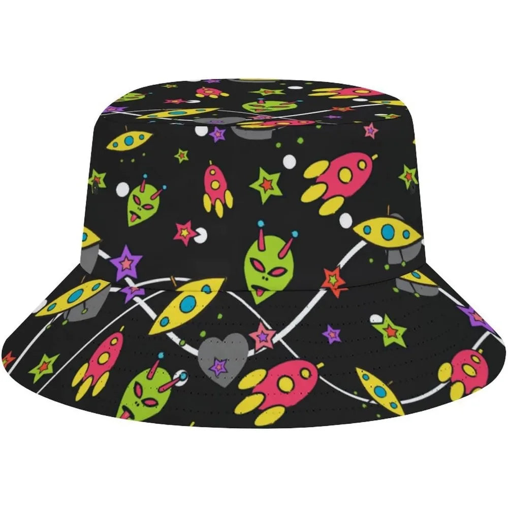 Space UFO Alien Bucket Hat – Unisex