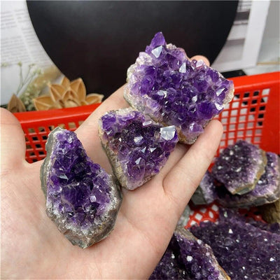 Purple D Amethyst kristall druzy geode - Produktbild 2 - NiZED