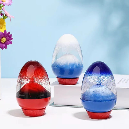 Volcano Drop – Acrylic Egg Hourglass
