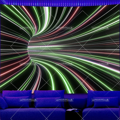 3D Illusion Landscape UV Wandteppich