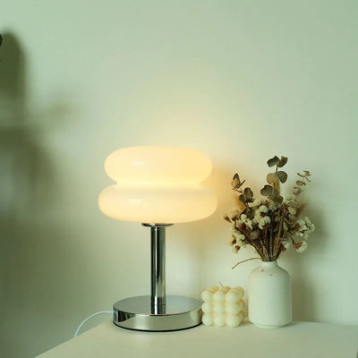 Lava Pop – Glas-Tischlampe mit 3 Lichtfarben