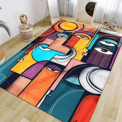 Picassostyle Abstraktteppich Schwarzlichtposter - Produktbild 24 - NiZED