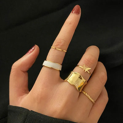 Hip-Hop Kreuzring mit Fingerketten - Verstellbare Gothic Ringe NiZED Bild 53