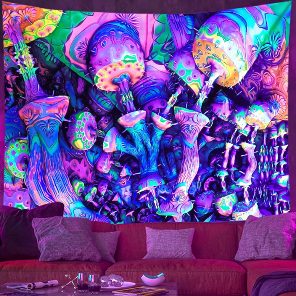Psychedelic Light Flourescent Schwarzlichtposter