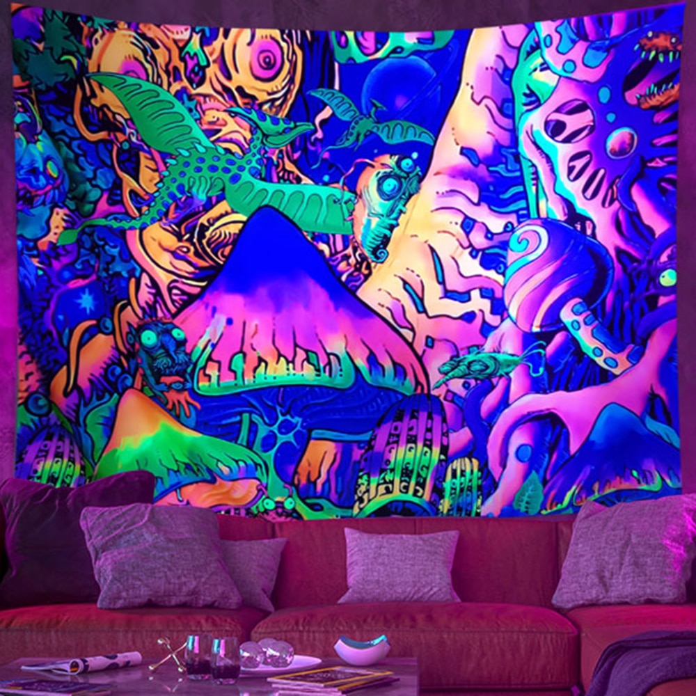 Psychedelic Light Flourescent Schwarzlichtposter