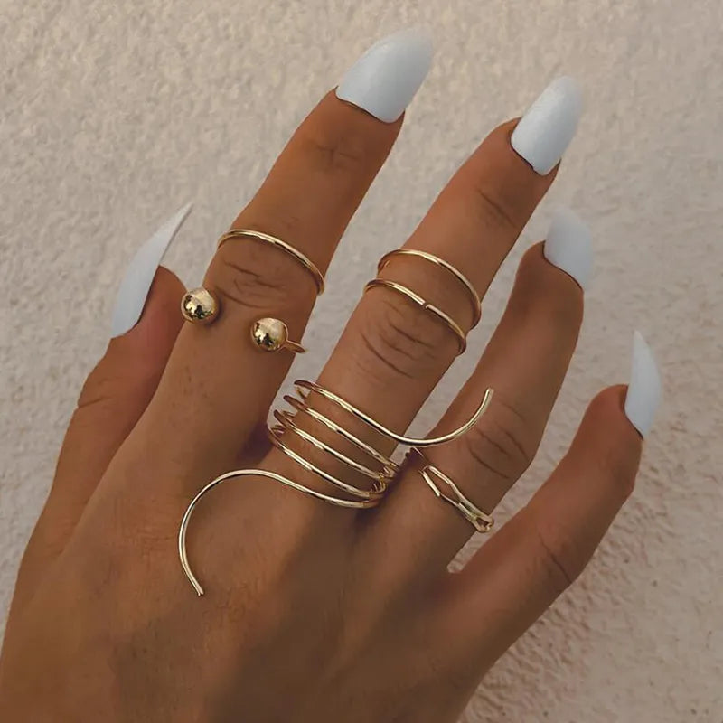 Ringset für Damen 2023 - Bohemian Fashion Schmuck