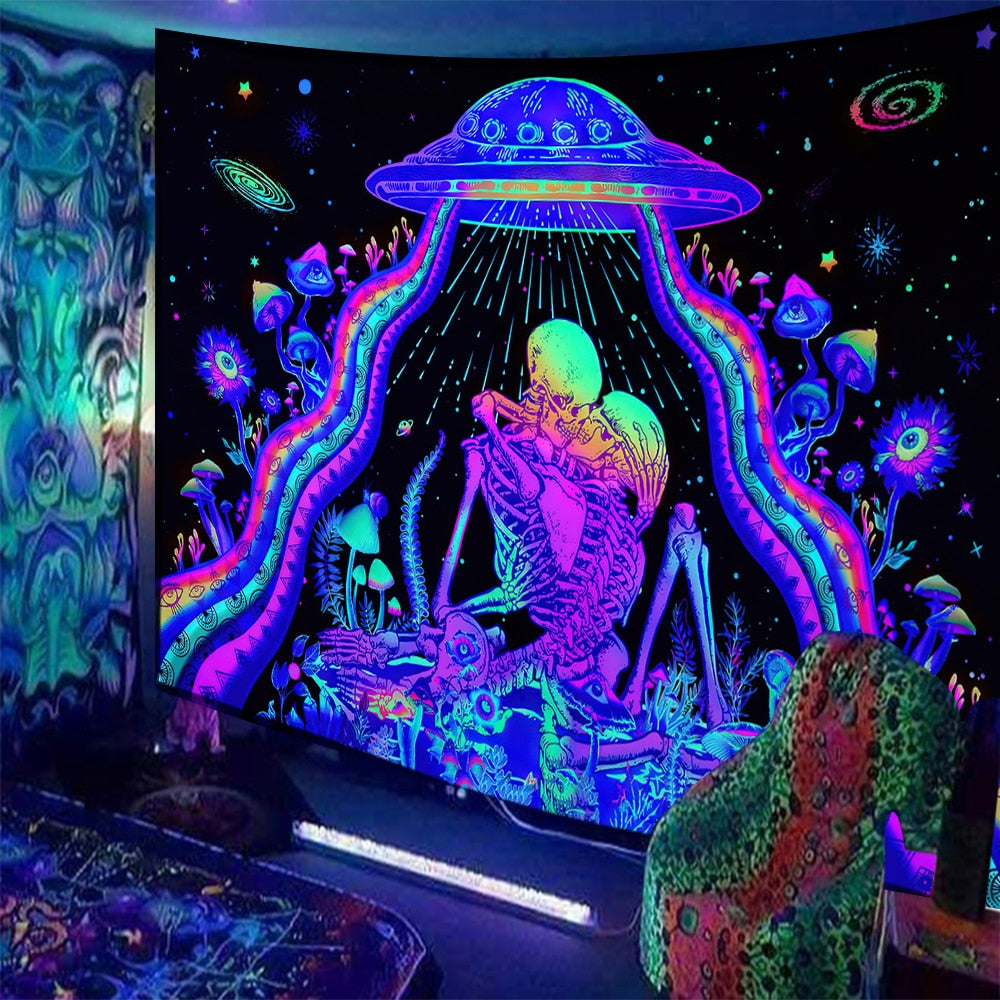 Trippy Kisses Schwarzlichtposter