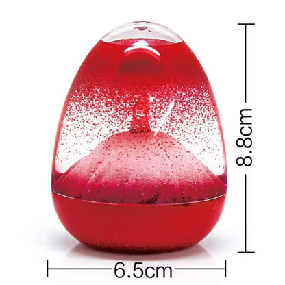Volcano Drop – Acrylic Egg Hourglass