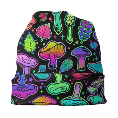 Psychedelic Skull Beanie – Trippy Wintermütze NiZED rave techno