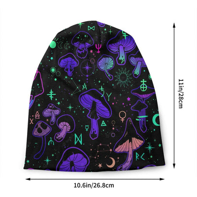 Psychedelic Skull Beanie – Trippy Wintermütze NiZED rave techno