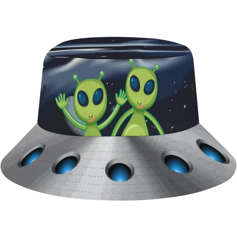 Space UFO Alien Bucket Hat – Unisex