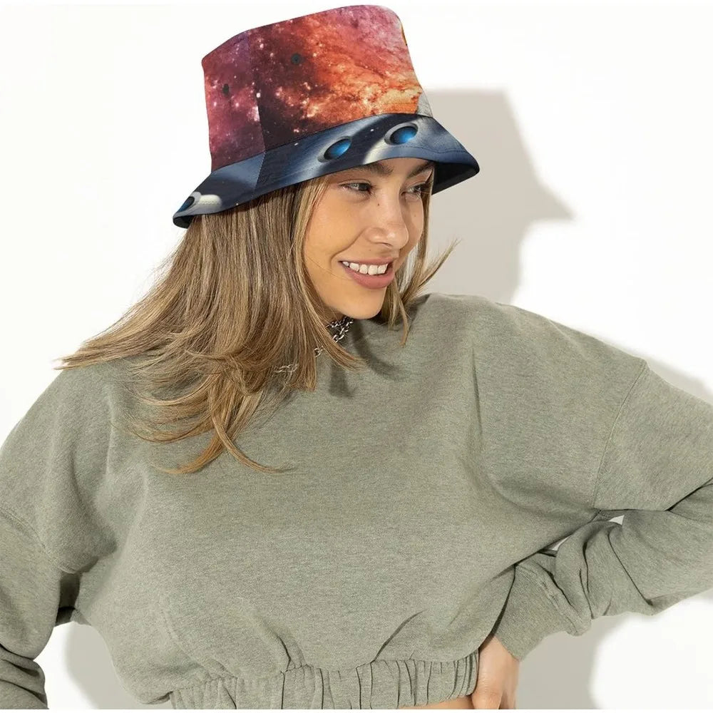 Space UFO Alien Bucket Hat – Unisex