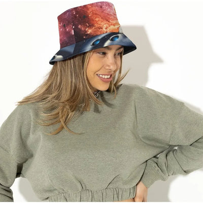 Space UFO Alien Bucket Hat – Unisex NiZED rave techno