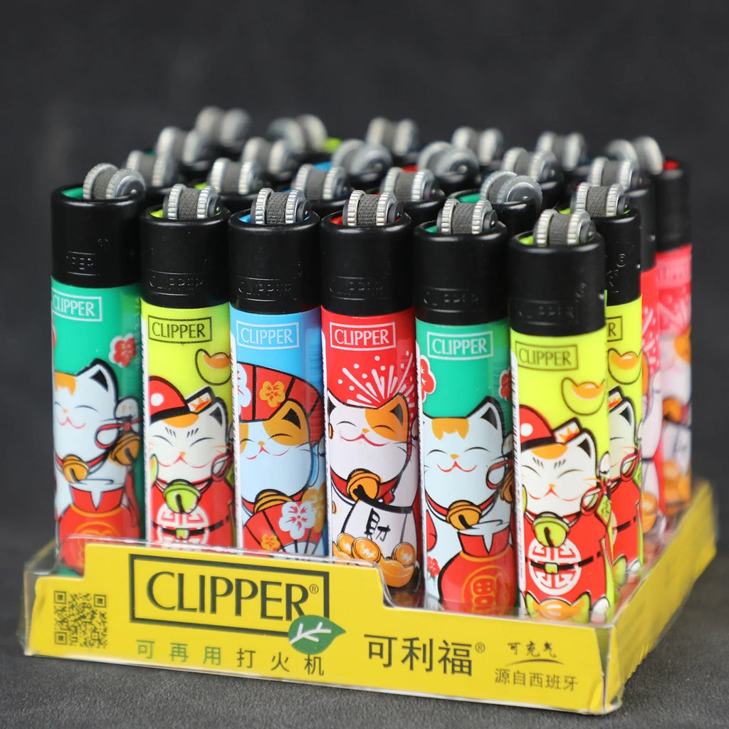 Clipper lighter – Refillable with grinding wheel &amp; design motif