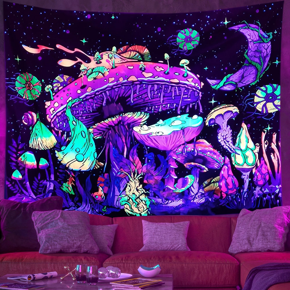 Psychedelic Light Flourescent Schwarzlichtposter